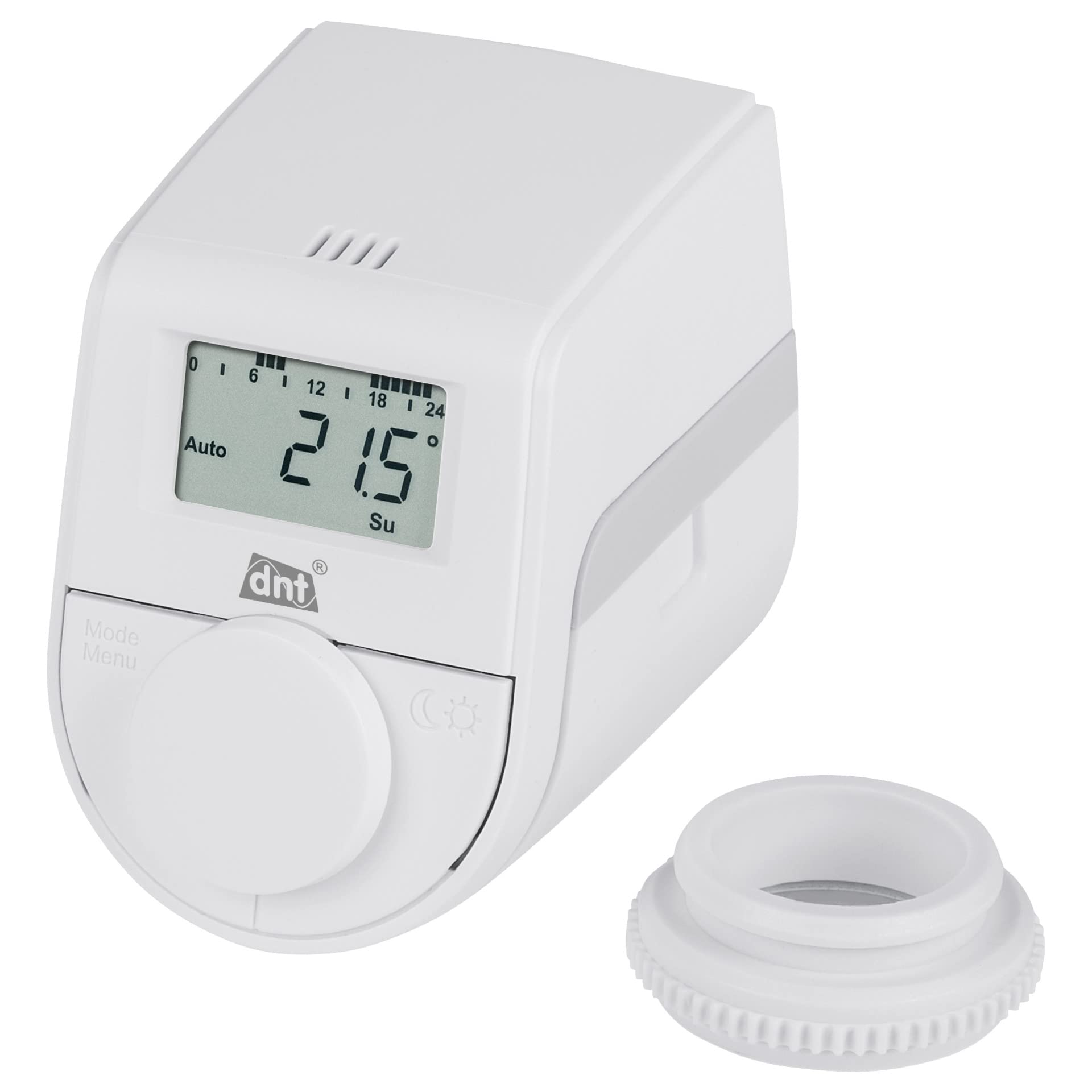 DNT 5er-Set Heizkörperthermostat ThermoTune, Stand-Alone, ca. 4 Jahre Batterielaufzeit
