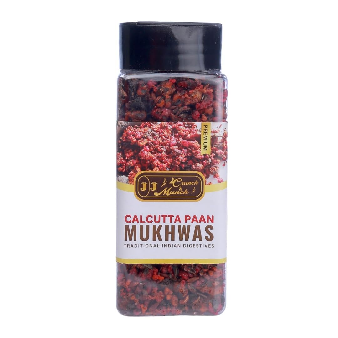 J J Crunch N Munch Calcutta Meetha Paan Mukhwas, Sweet Paan Hygienically Packed Traditional Mukhwas - Mouth Freshener, Digestive, After-Meal Snack] | Calcutta Paan Palate Pleaser [Jar Pack], 200gm (B0C1GNMZW4) Amazon Price History, Amazon Price Tracker