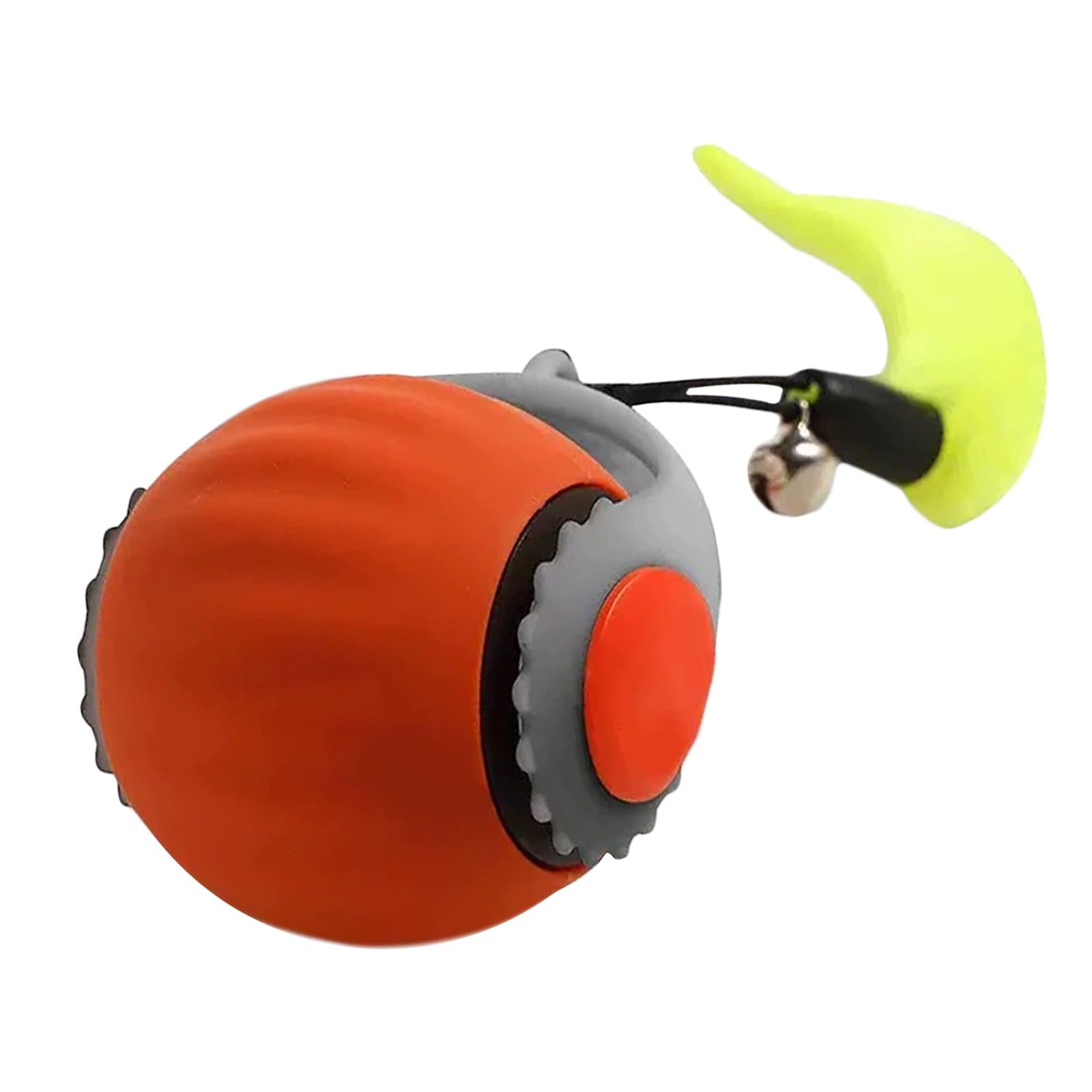 Interactive Cat Toy with Realistic Meow Sounds, Touch‑Activated Meow Ball (Toy Ball - Orange)