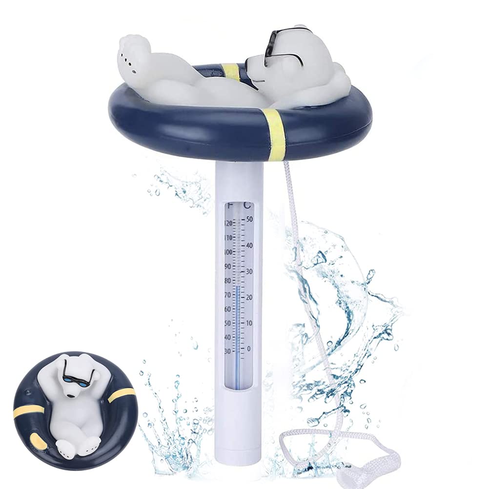 1pc Mini Cartoon Animal Water Thermometer Swimming Pool Thermometer Floating Thermometer Great for Hot Spring Hot Tubs Fishpond
