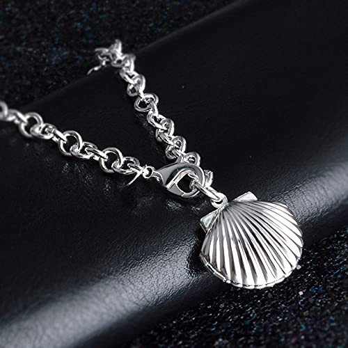 Pulsera de concha tallada a mano en plata para lucir en el día a día 3