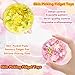 Pixnest 2 Pack Skin Picky Pads, Sensory Toys for Picking Fidget Toy, Skin Picking pad for Trichotillomania ADHD Dermatillomania, Relax Anxiety Toys Gift for Xmas Halloween Birthday Party （Yellow+Pink）