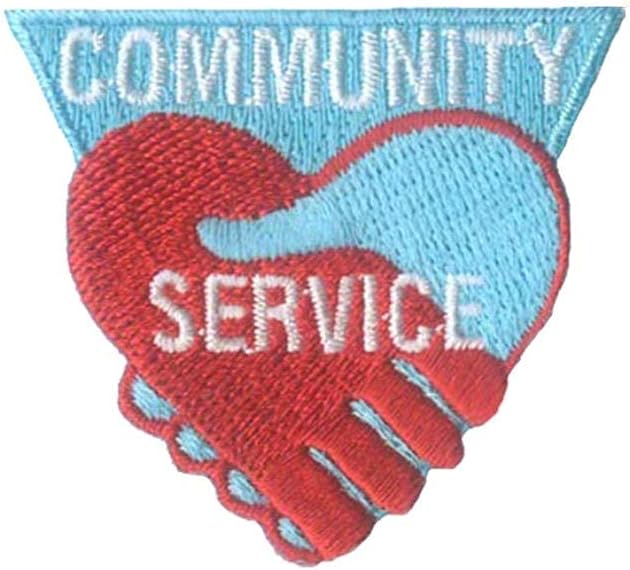 12 Pieces 2 Activity Scouts Applique Fun Patches, Service - Community (Community Service 10)