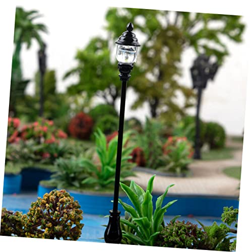 UKCOCO 40 Peças Modelo De Trem De Luz De Jardim Modelo De Lâmpada Modelo De Decoração De Casa De Bon