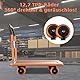 Plattformwagen schwerlast, 500kg Hand-LKW-Schubwagen-Dolly mit 12,7 360-Grad-Drehrädern für Laden und Lagerung 91x60cm NiceyCare Faltbarer Plattformwagen 500kg