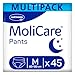 Produktbild MoliCare Pants Night: Inkontinenzhosen bei mittelschwerer Harninkontinenz, Gr. M (80-120), 3x15 Stück