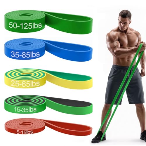 Image of Pull Up Bands, Resistance Bands Set, Exercise Workout Bands for Men & Women, Ideal for Body Stretching, Physical Therapy and Muscle Training
