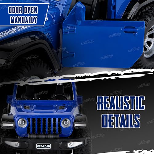 Image of Zest 4 Toyz Remote Control Car Toy for Kids Adults | 1:16 Rechargeable Off-Road Drift RC Jeep | Openable Doors | High Speed | 35+ft Range 2.4GHz Remote Control | USB Charging Cable | Birthday Gift