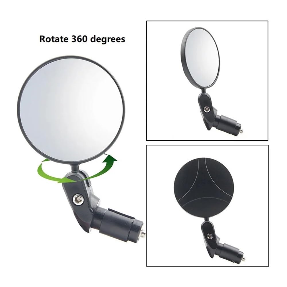 1/2 Pezzi Specchietto Retrovisore Universale Per Bicicletta Manubrio Per Ciclismo Vista Posteriore Per Accessori Bici Da Strada MTB Retrovisore