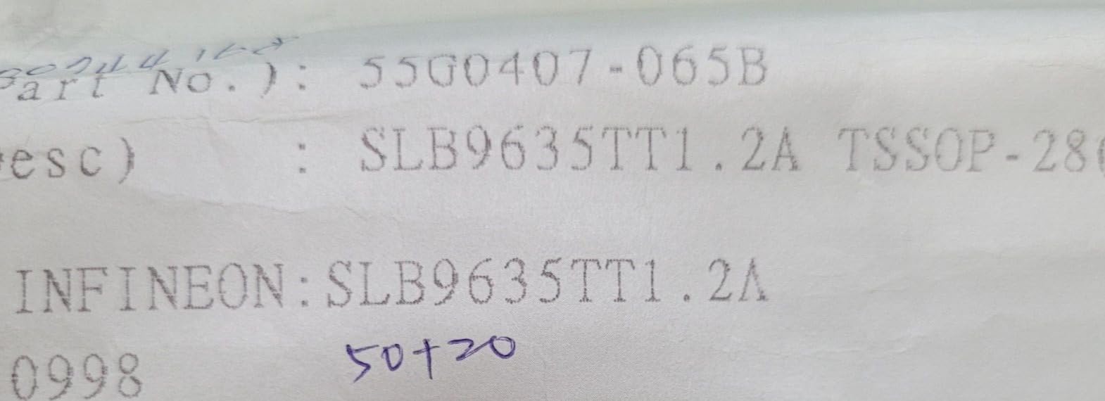 Used (1 PC) SLB9635TT1.2A INFINEON