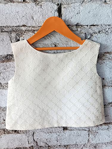 Image of ANNECA FASHION kid's baby girls silk blend Embroidery western Crop top and up down skirts clothing set