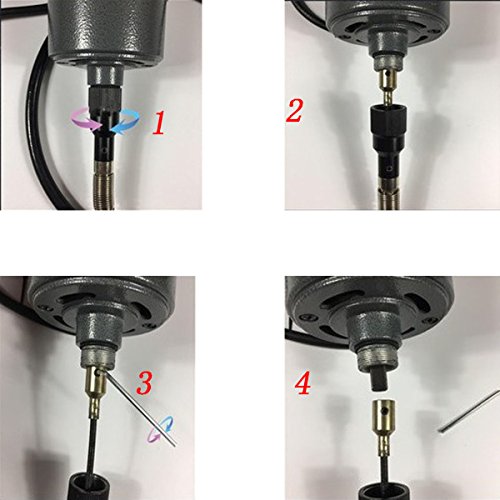 Votoer Flex Shaft Inner Flexible Cable Wire Attachment Replacement Part Long Bench Grinder Rotary Tool Accessories, Sturdy Stainless Steel #TOP3