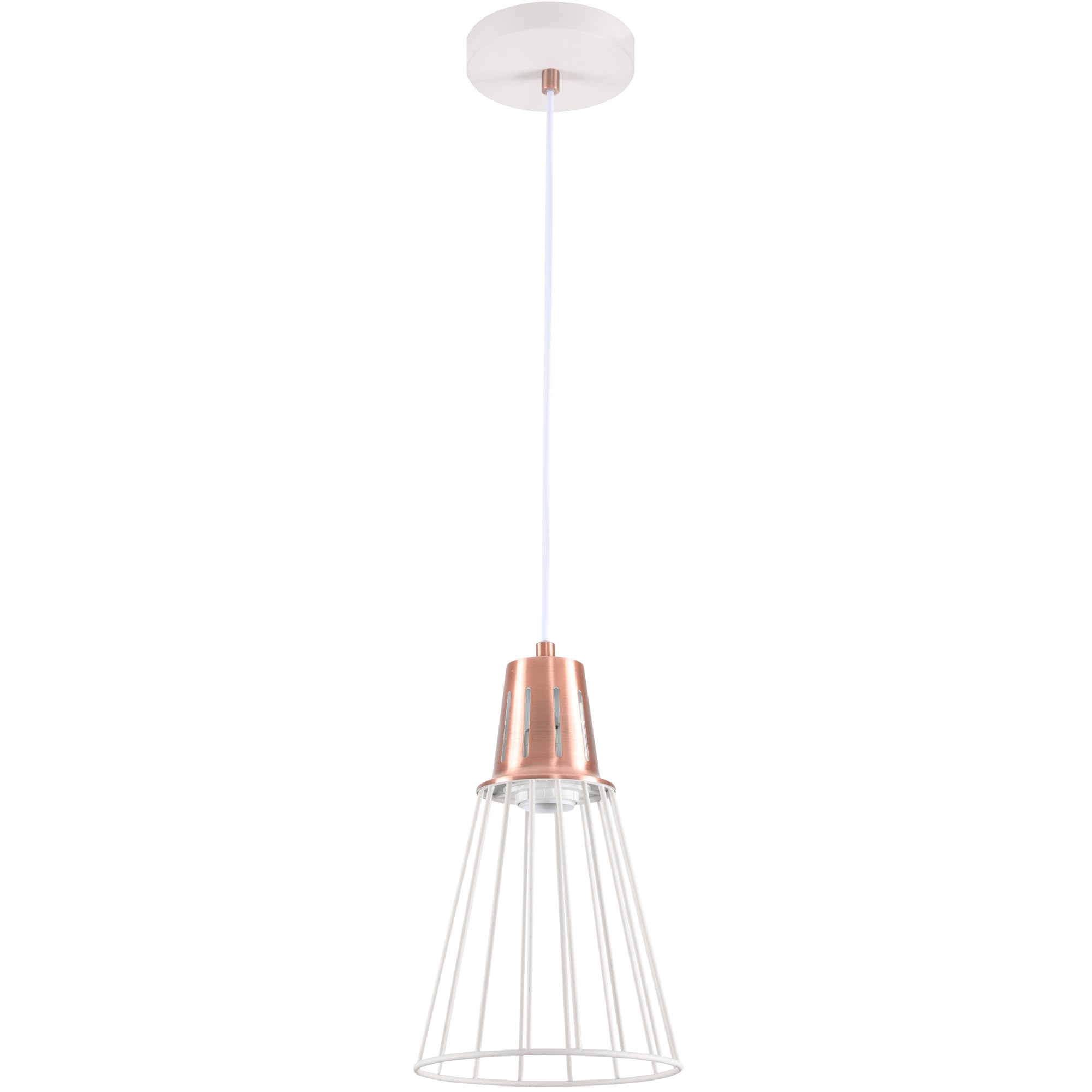 GTV Kalyope Ceiling Light, 8235, AC220-240 V, 50/60 Hz, 1*E27, max. 40 W, IP20, Diameter 18 cm, Single White/Silver