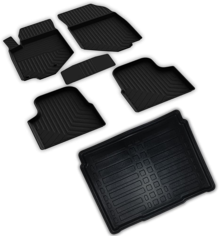 ferrous autoaccessories Peugeot 2008 ile Uyumlu 4D Paspas ve Alt 3D Bagaj Havuzu 2023 ve Üstü