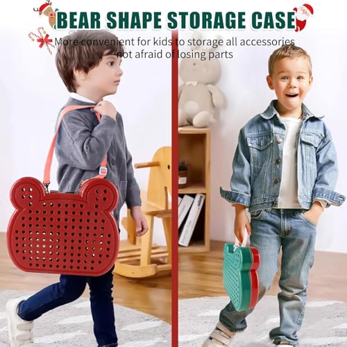 Image of Electric Drill Toy Set for Kids, 218 Pcs DIY Puzzle Construction Assembly Kids Tool Set Gift, Creative 3D Take Apart STEM Educational Toy Kit with Electric Drill and Storage Box