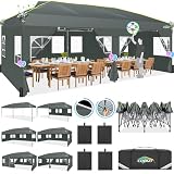 carpa 10x20 Tira reflectante y ventilación de aire: el toldo fácil de instalar de 10 x 20 pulgadas está equipado con tiras reflectantes elaboradas que mejoran la visibilidad por la noche o en entornos con poca luz y localizan la tienda de campaña de 10 x 20 pulgadas rápidamente. La ventilación de aire no solo garantiza la circulación del aire, sino que también añade solidez a la tienda de campaña de fiesta de 10 x 20 pulgadas. Mantén el interior del toldo seco de 10 x 20 pulgadas y te hace sentir más cómodo.