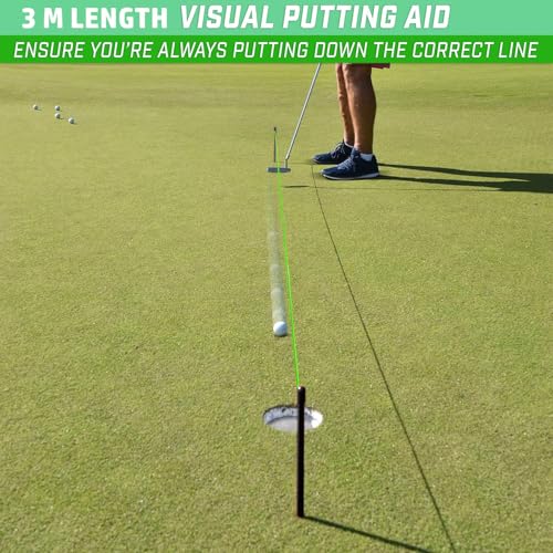 HH-Golf Golf Putting String Line, Golf Alignment Trainingshilfe, Master Straight Putting Guide Line für Grün