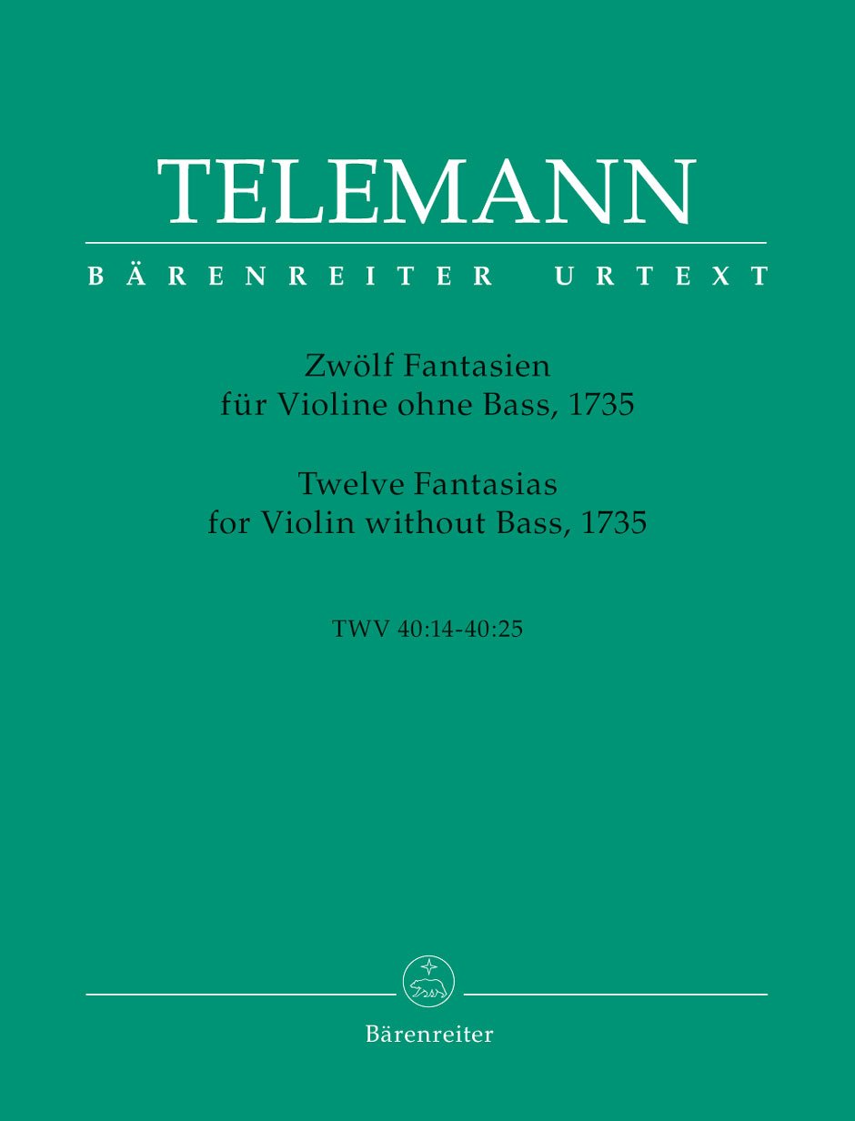 Twelve Fantasias for Violin without Bass TWV 40: 14-25