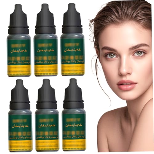 Succo di succo di erba USMA Crescita dei capelli liquidi, 6 pezzi di di erba USMA Crescita dei capelli liquidi, ciglia nutriente, estrarre per il sopracciglio delle ciglia