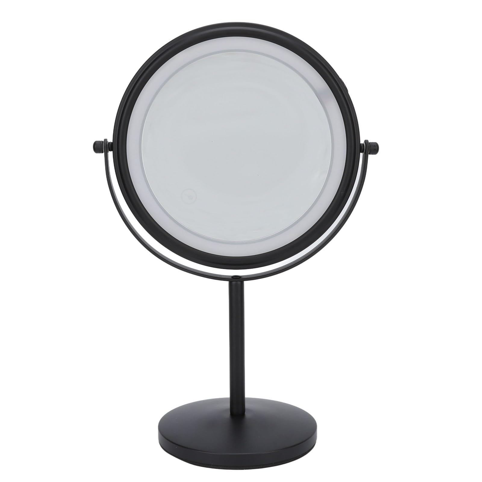 Pilipane LED-Schminkspiegel, 20,3 cm, doppelseitig, 3-fache Vergrößerung, Touch-Steuerung, 360 Grad drehbar, Edelstahl, beleuchteter Kosmetikspiegel für Frauen und Mädchen, Make-up,