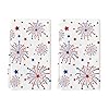 Artoid mode fireworks stars patriotic 4th of july kitchen towels dish towels 18×26 inch seasonal summer decoration hand towels set of 2  urban country home decor