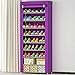 9TIER scarpiera impilabile shoe stand metal shoe scaffale contenere fino a 27 paia di scarpe salvaspazio Tower viola Purple