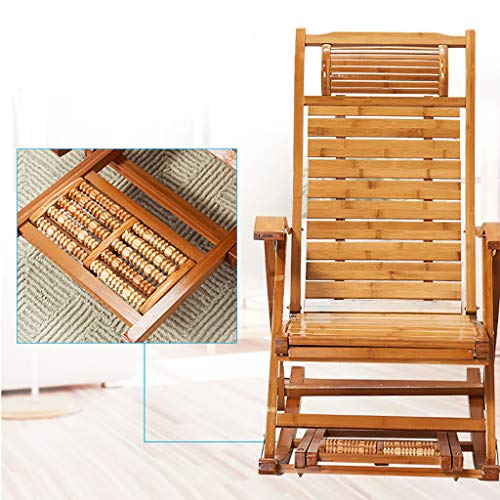 Fauteuil à bascule inclinable pliable contre les douleurs de dos avec rouleau de massage - 7