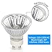 Simba Lighting Halogen GU10 35W Spotlight 120V MR16 with Glass Cover (6 Pack) Dimmable for NP5 Candle Warmer, Accent, Recessed, Track Lighting, Twist-N-Lock Base, Warm White 2700K