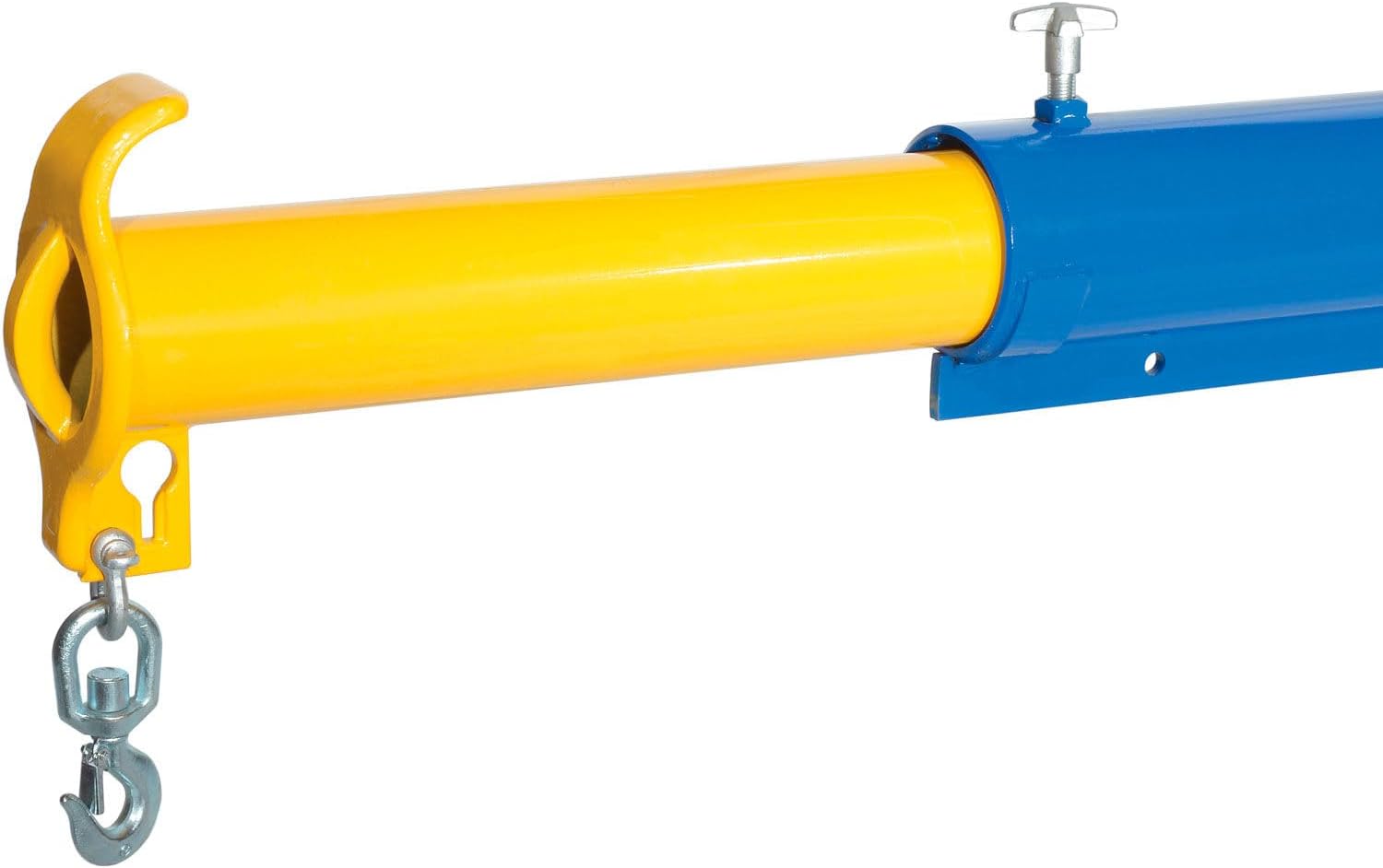 Global Industrial Forklift Telescoping Jib Boom Crane, Adjustable 86-1/4" to 153-3/4" Length Range, 4000 Lb. Capacity, Moves Heavy, Awkward or Long Loads