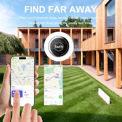Air -Tags Tracker for Apple Find My (iOS Only) Smart Anti-Lost Tag Tracking for Keys Wallet Luggage Backpack Locator (Black/Carbon) — view 5