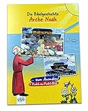 Christliche Geschenkideen Malheft Bibelgeschichten/Mal- und Leseheft für Kinder DinA5 / Arche Noah