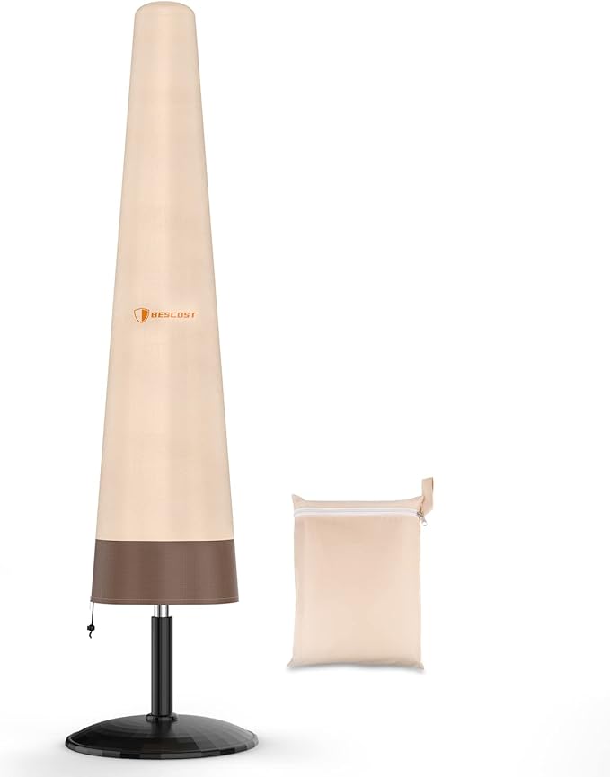 BESCOST Patio Umbrella Cover 600D Oxford Fabric