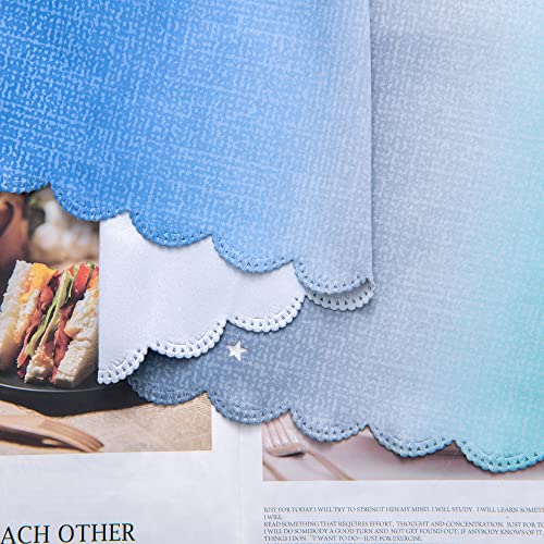 Image of XiDi Curtains for Bedroom Decor, Rainbow BluGrenGrey-34-45