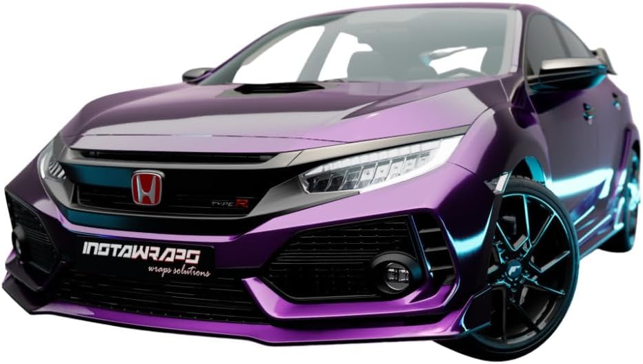 KPMF K75465 Gloss Purple Black Iridescent 3in x 5in (Sample Size) Vinyl Car Wrap Film