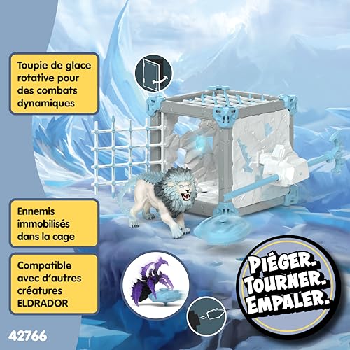 Figurine BattleCave Lion de Glace Schleich 42766 Eldrador Creatures - vue 8