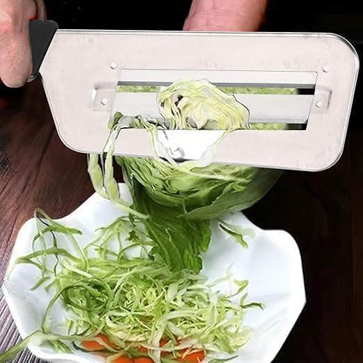 Image of 3 in 1 Stainless Steel Vegetable Peeler for Kitchen Multi-Functional Fruit & Veggie Shredder Slicer and Grater for Potatoes, Carrots, Cucumbers (Cabbage Cutter)