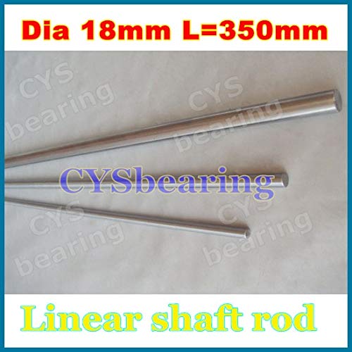 Ochoos Dia. 18mm - L350mm Chrome Plated Linear Round Rod Shaft for CNC XYZ