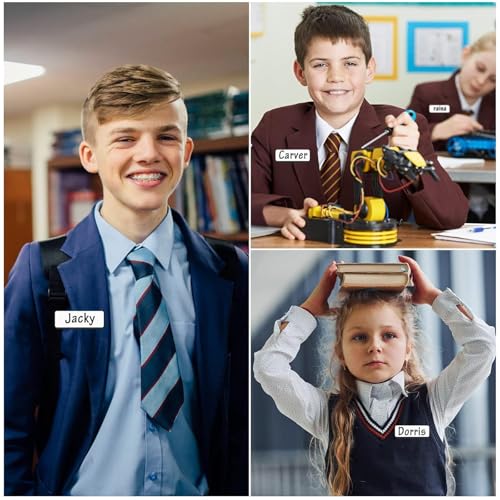 10 Stück Namensschilder Magnet, Namensschild Magnetisch 75 x 30mm, Namensschilder für kleidung magnet,Ausweishalter 3-Beschriften Ausweishalter