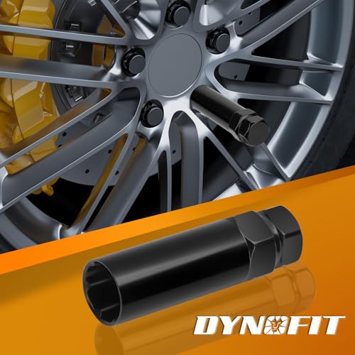 Image of DYNOFIT 6 Spline Tuner Lug Nuts Key for Wrench with 3 /4 inch (19mm) and 13 /16 inch(21mm) Hex, Aftermarket Spline Lug Nut Socket Replacement Tool for 1 /2 inch 12x1.5 12x1.25 Wheel Nuts