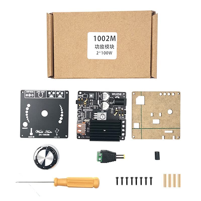 plastic Zk-1002M 100W+100W Bluetooth 5.0 Amplifier Board Stereo Amp Amplificador Wuzhi Miscellaneous