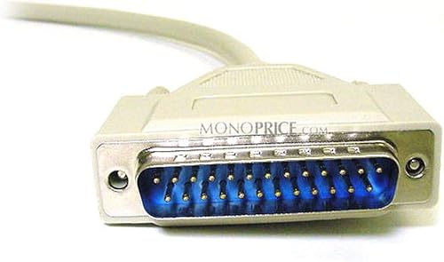 Miniatura 4 de Monoprice Cable moldeado DB25 MF de 3 pies (101591) Blanco