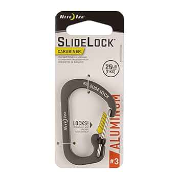 Amazon.com: Nite Ize Size #3 SlideLock Carabiner, Locking