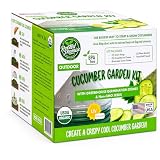 Kids Cucumber Garden Kit – Grow Your Own Cucumbers from Seeds with Greenhouse Germination Domes & Grow Rings, Non-GMO Seeds, BPA-Free | Gardening Gift for Kids & Families, Made in USA