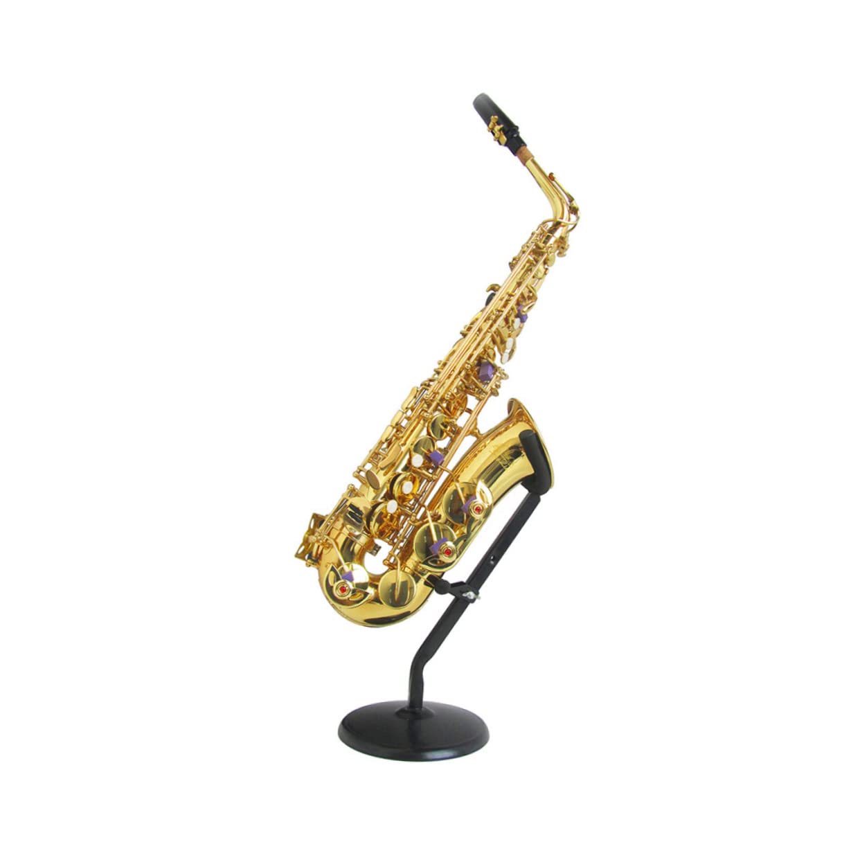 Garneck Supporto per Sassofono in Ferro Spugna Antiscivolo, Robusto e Facile da Montare, Adatto a Sax Contralto per Uso Professionale e Domestico