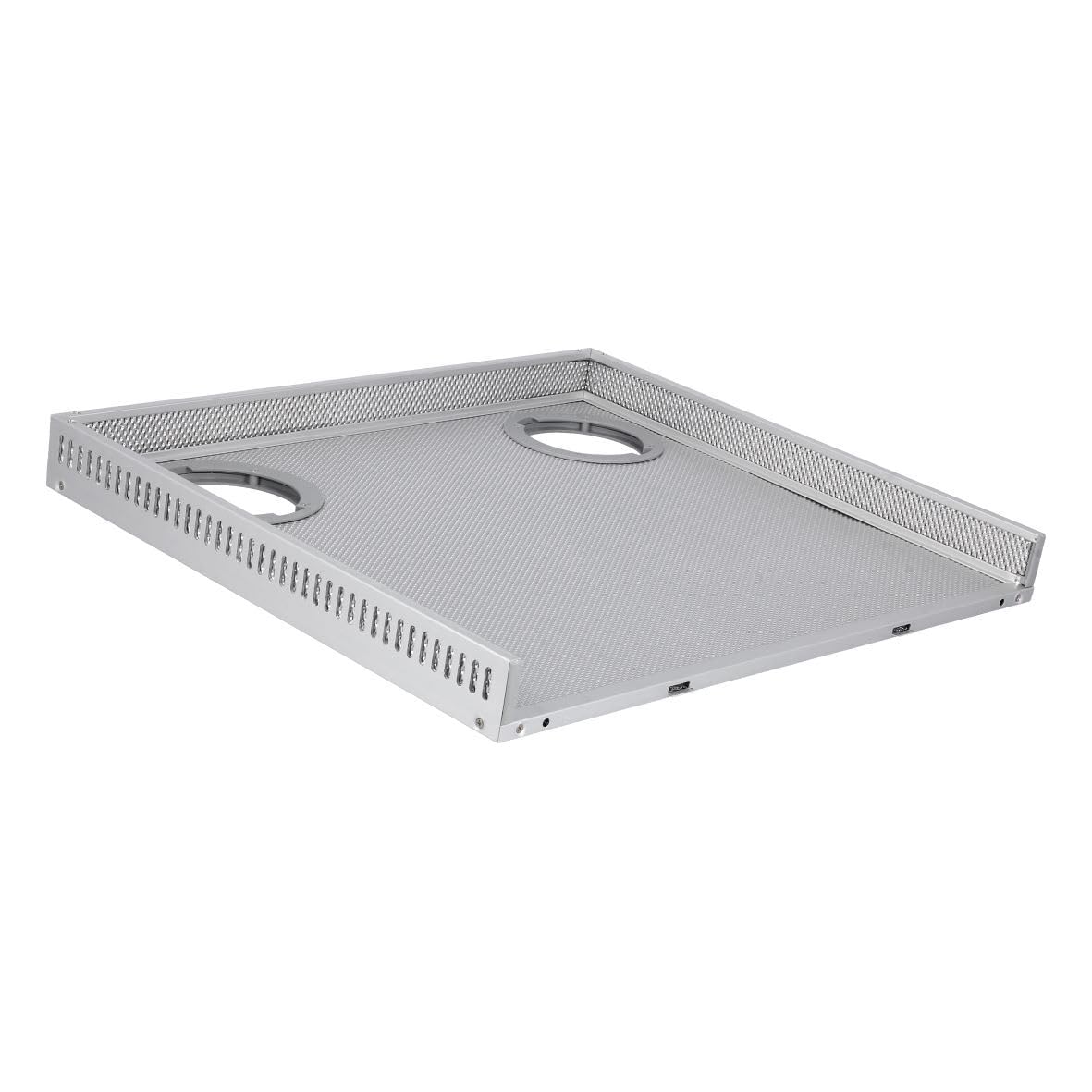 easyPART passend für BOSCH 00358699 Fettfilter Siemens Metallfilter | 380x335mm Dunstabzugshaube, mit 2 Aussparungen Löchern für die Halogenlampen, 5750199747, Metallfettfilter