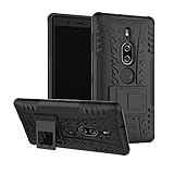 Olixar for Sony Xperia XZ2 Premium Protective Case - Tough Armour - Heavy Duty Cover - ArmourDillo - Built in Stand - Wireless Charging Compatible - Black