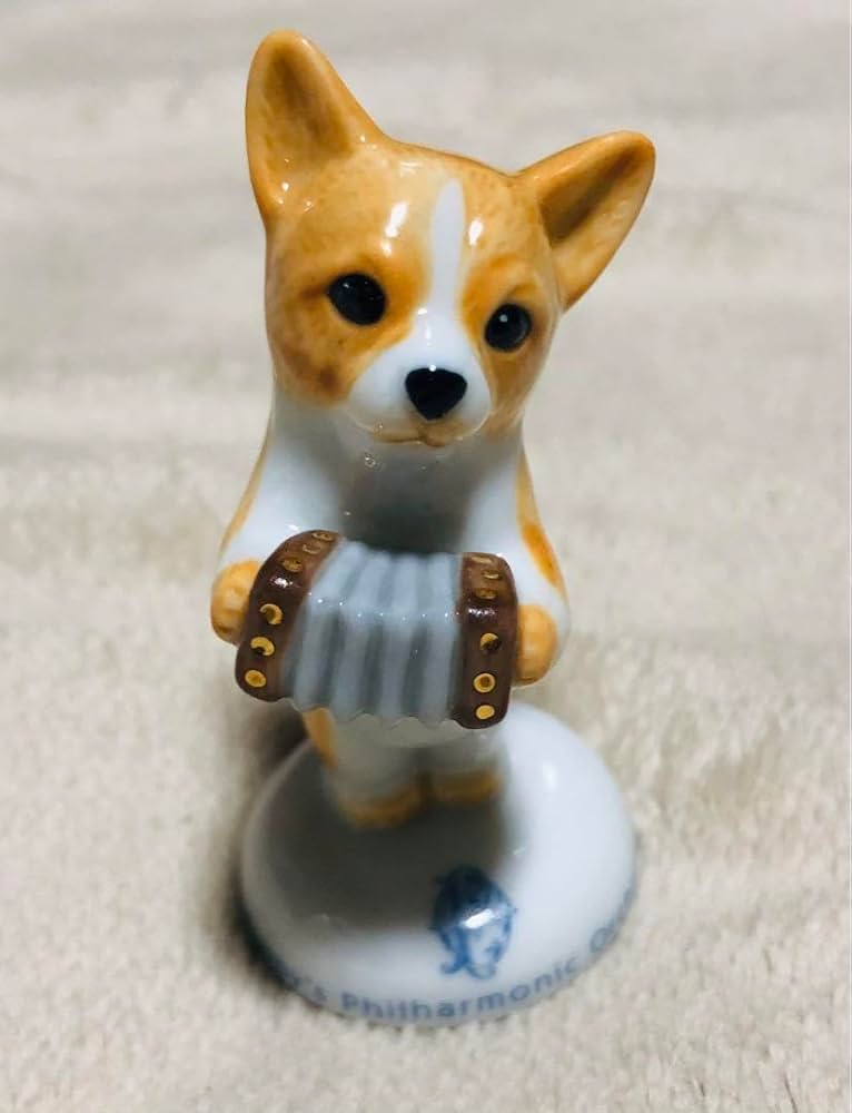 セトクラフト 小犬のオーケストラ 陶器の置物