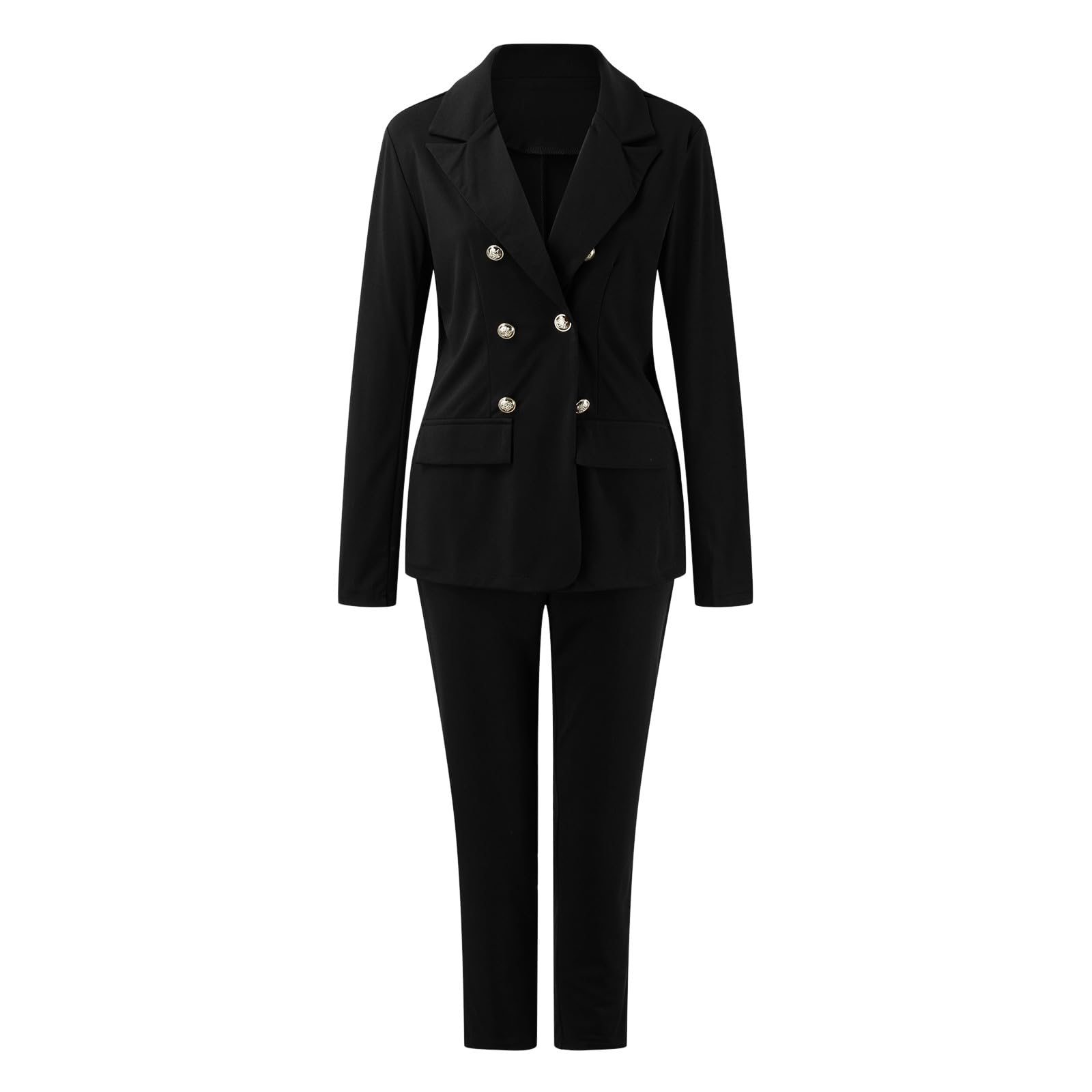 Tuta da Donna a Maniche Lunghe con Tasche, Pantaloni, Pantaloni, Tuta Elegante