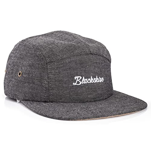 Image of Blackskies 5-Panel Cap with Floral Pattern Unisex Baseball Cap