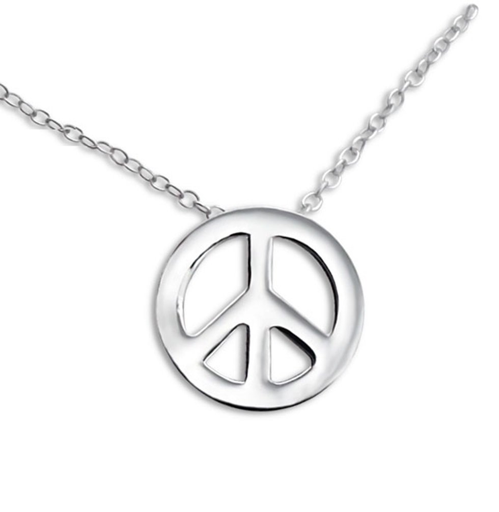 Katy CraigSterling Silver Peace Sign Gift Necklace